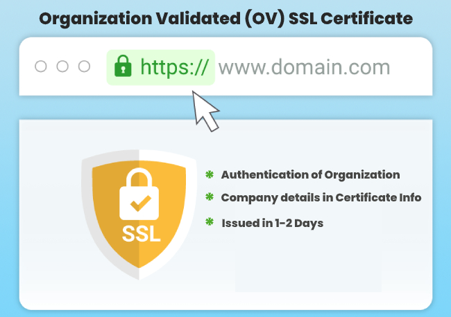 Organization Validated (OV) SSL Certificate