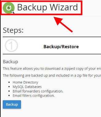 Backup Wizard