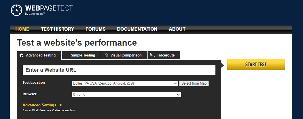 WebPageTest