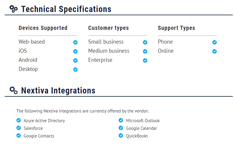Technical specifications